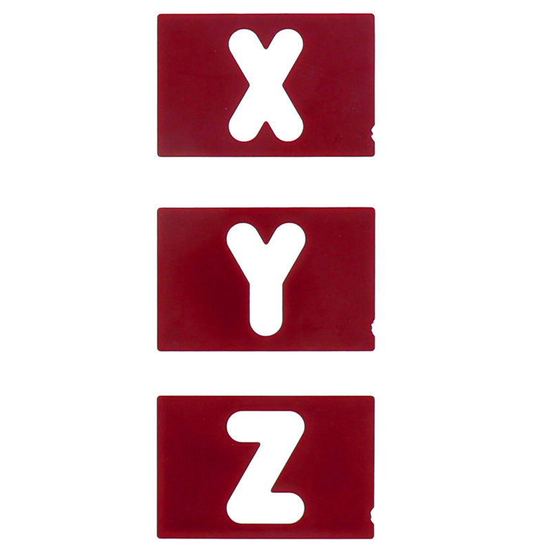 1-1/2" Vertical Letters Set for Sign Making Jigs 30pc